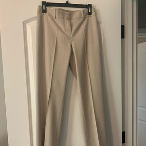 Nordstrom brand Theory, full length wool pants. Size 4. Tan, thinner fabric
